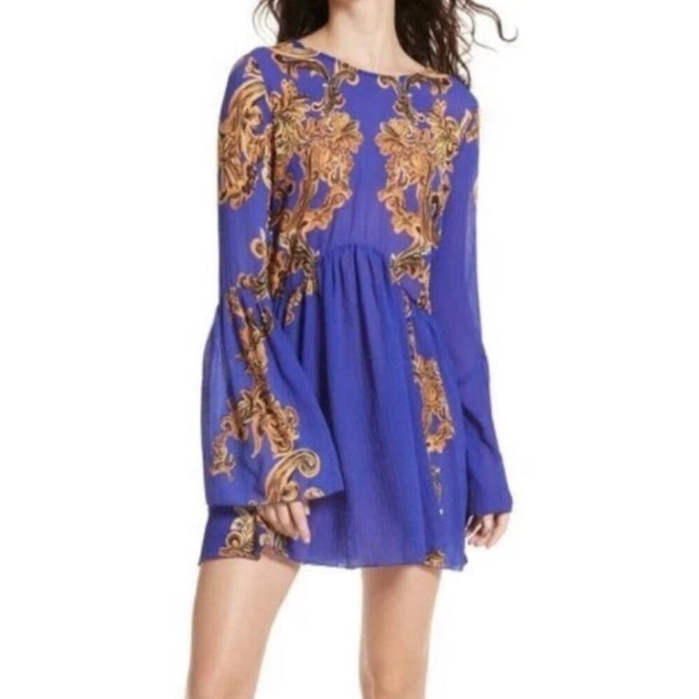 Free People Intimately Symphony Slip Dress Cover Up Tunic XS Whimsigoth Boho